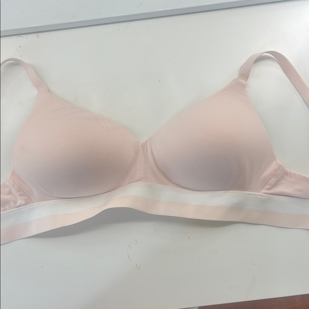 Hanes Light Pink Seamless Bra
